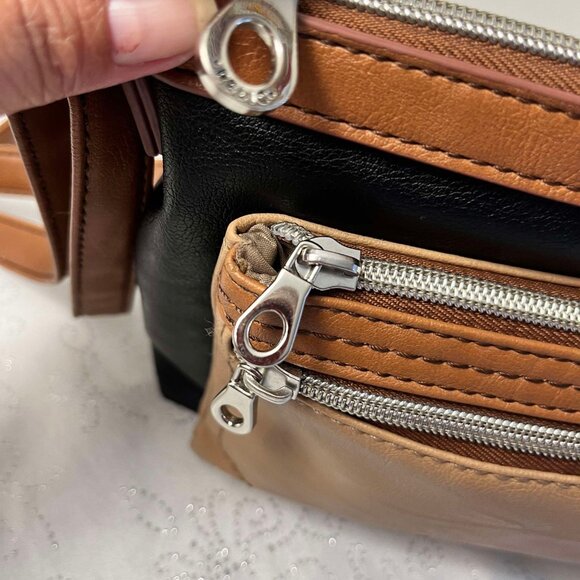 RELIC by FOSSIL Two Tone Brown and Light Brown Color Vegan Leather - Picture 14 of 15